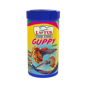 Guppy Granulat 250 ml Bitkisel Protein Karışık Lepistes Moli Kılıç Tetrazon Balık Yemi