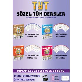 Gür Yayınları - Diamond TYT Sözel Tüm Dersler Tamamlama Yaprak Testleri Seti