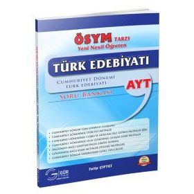 Gür Yayınları ÖSYM Tarzı AYT Türk Edebiyatı Soru Bankası Cumhuriyet Dönemi