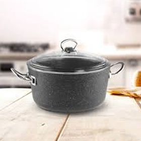 Güral Ametis 26 cm Gri Granit Derin Tencere