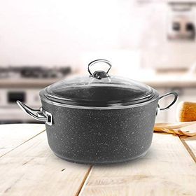 Güral Ametis Granit 26 cm Antrasit Derin Tencere