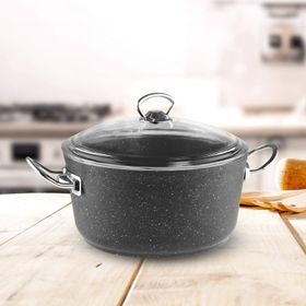 Güral Ametis Granit 26 cm Antrasit Derin Tencere