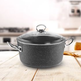 Güral Ametis Granit 26 cm Antrasit Derin Tencere