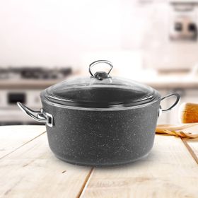 Güral Ametis Granit 26 cm Antrasit Derin Tencere
