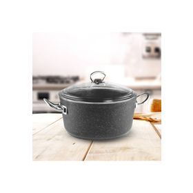 Güral Ametis Granit 26 cm Antrasit Derin Tencere