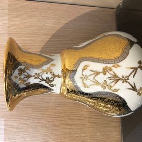 Güral Porselen 30 cm El Dekoru Vazo