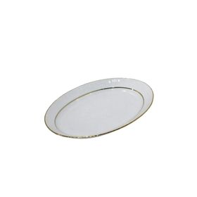 Güral Porselen 35 Cm 3'Lü Yaldızlı Büyük Salata Tabağı