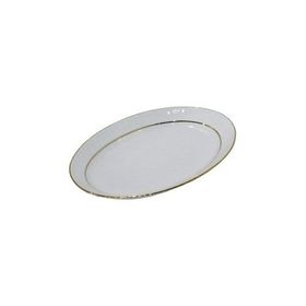 Güral Porselen 35 Cm 3'Lü Yaldızlı Büyük Salata Tabağı