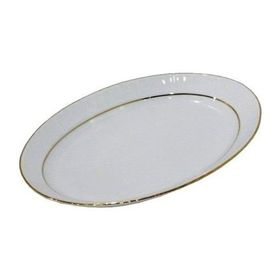 Güral Porselen 35 Cm 3'Lü Yaldızlı Büyük Salata Tabağı