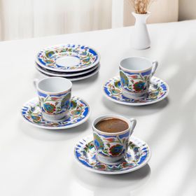 Güral Porselen 4540 Sedef 12 Parça Kahve Fincan Takımı