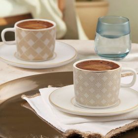 Güral Porselen 4943 4 Parça 2 Kişilik Kahve Takımı