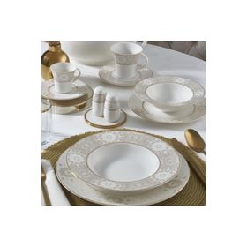 Güral Porselen 6132 Yuvarlak Bone 85 Parça Yemek Takımı