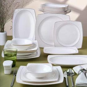 Güral Porselen 6366 Caroline 30 Parça 6 Kişilik Yemek Takımı