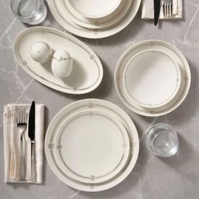 Güral Porselen 6428 Camelia Mat Bone 30 Parça 6 Kişilik Yemek Takımı