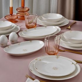 Güral Porselen 6710 Camelia 54 Parça 12 Kişilik Yemek Takımı