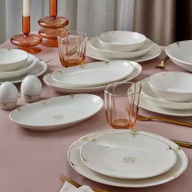 Güral Porselen 6710 Camelia 54 Parça 12 Kişilik Yemek Takımı