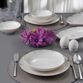 Güral Porselen 67101 Camelia 54 Parça 12 Kişilik Yemek Takımı