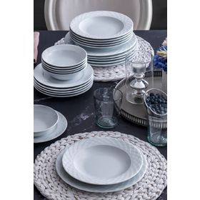 Güral Porselen ALY24Y400 Beyaz 24 Parça Yemek Takımı