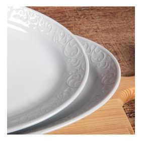 Güral Porselen Bahar Dalı 2 Adet 30 cm Kayık Tabak