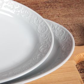 Güral Porselen Bahar Dalı 2 Adet 30 cm Kayık Tabak