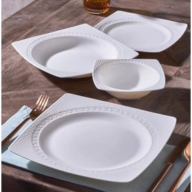 Güral Porselen Bonenjoy 24 Parça 6 Kişilik Bone Yemek Takımı