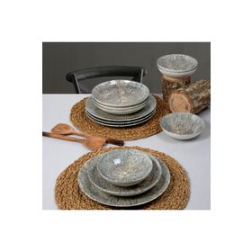 Güral Porselen Camelıa 18 Parça 6 Kişilik Bone Yemek Takımı