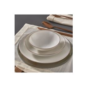 Güral Porselen Camelıa 18 Parça 6 Kişilik Bone Yemek Takımı
