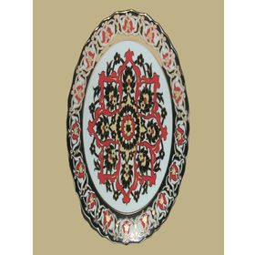 Güral Porselen Desenli 20 cm Duvar Tabağı
