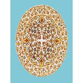 Güral Porselen Desenli 20 cm Duvar Tabağı