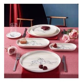 Güral Porselen Love 11 Parça 2 Kişilik Bone Kahvaltı Takımı