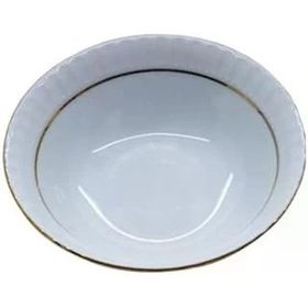 Güral Porselen Mat Yaldızlı 12'li Çukur Yemek Tabağı