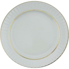 Güral Porselen Mat Yaldızlı 16 cm 12'li Düz Pasta Tabağı