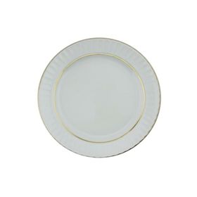 Güral Porselen Mat Yaldızlı 16 cm 12'li Düz Pasta Tabağı