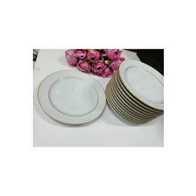 Güral Porselen Mat Yaldızlı 20 CM 6 Adet Pasta Tabağı