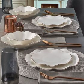 Güral Porselen Nesrin 24 Parça Bone Yemek Takımı Seti