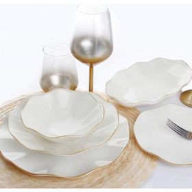 Güral Porselen Nesrin 30 Parça Mat Gold Yemek Takımı