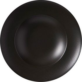Güral Porselen Reno Bodrum Siyah 26 cm Bone Makarna Tabağı