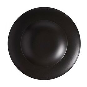 Güral Porselen Reno Bodrum Siyah 26 cm Bone Makarna Tabağı