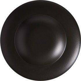 Güral Porselen Reno Bodrum Siyah 26 cm Bone Makarna Tabağı