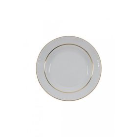 Güral Porselen Sedef Altın Fileli 22 cm 6 Adet Çukur Yemek Tabak