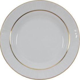 Güral Porselen Sedef Altın Fileli 22 cm 6 Adet Çukur Yemek Tabak