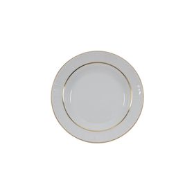 Güral Porselen Sedef Altın Fileli 22 cm 6 Adet Çukur Yemek Tabak