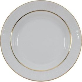 Güral Porselen Sedef Altın Fileli 6x19 cm Çukur Yemek Tabağı