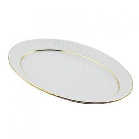 Güral Porselen Sedef Yaldızlı 25 cm Kayık Tabak
