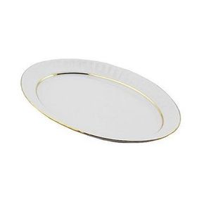Güral Porselen Sedef Yaldızlı 25 cm Kayık Tabak