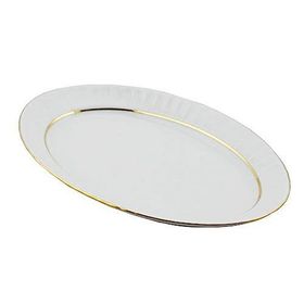 Güral Porselen Sedef Yaldızlı 25 cm Kayık Tabak