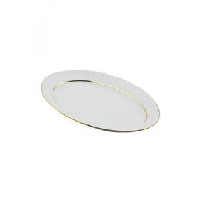 Güral Porselen Sedef Yaldızlı 25 cm Kayık Tabak