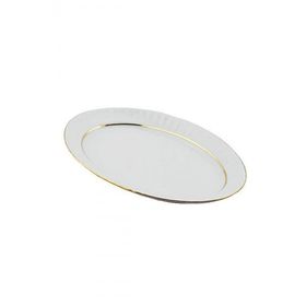 Güral Porselen Sedef Yaldızlı 25 cm Kayık Tabak