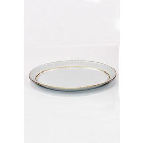 Güral Porselen Sedef Yaldızlı 30 cm Kayık Tabak