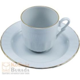 Güral Porselen Sedefli 6'lı Çay Fincan Takımı